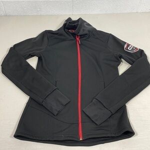 Canadian black and red zippered sweater​​​​​​​​​​​​​​​